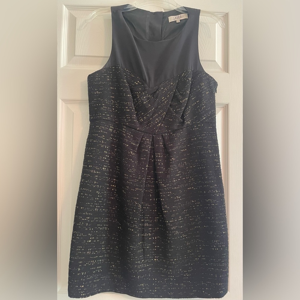 Tibi New York Women’s Black Dress with Gold Detail size 12